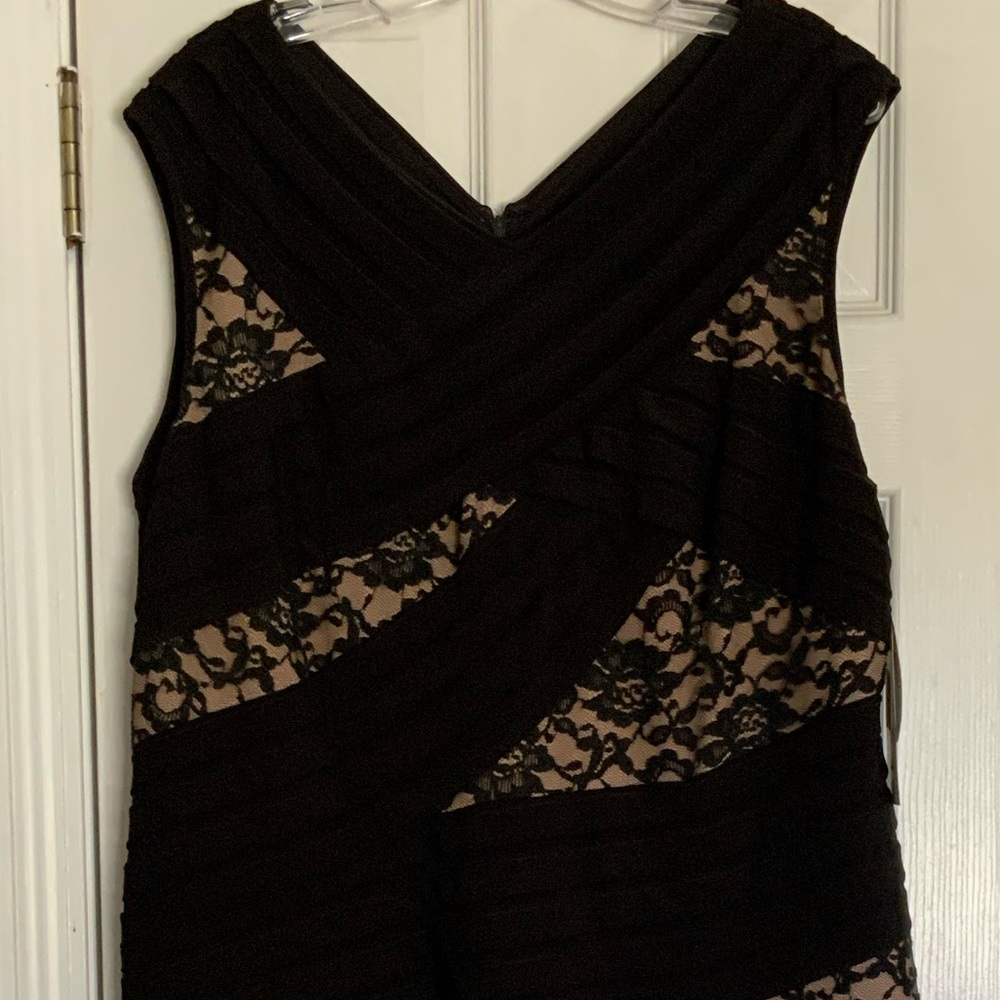 Adrianna Papell black & lace cocktail dress. New w/tags - never worn. - Picture 3 of 6